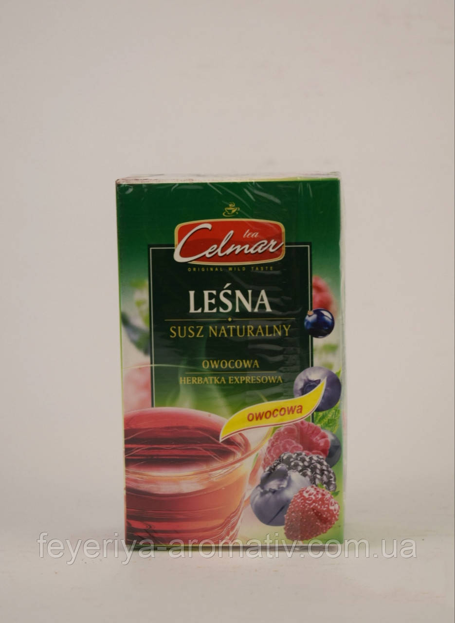 Чай фруктовий з ароматом лісових ягід Celmar Lesna 20 пакетиків (Польща)