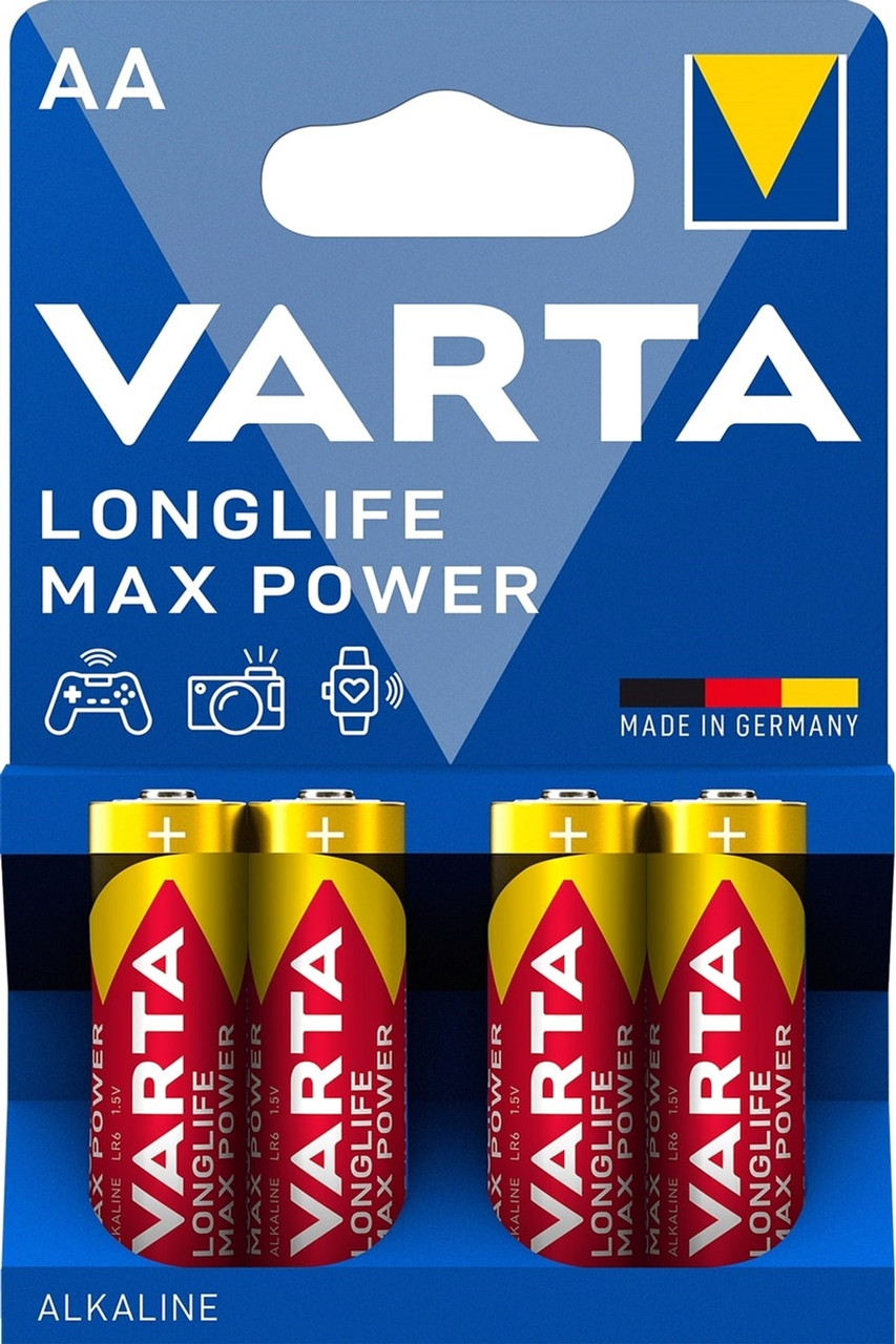 Батарейка VARTA Longlife Max Power AA/LR06 (4шт)