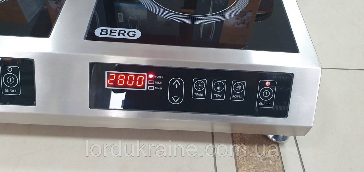 Индукционная плита BERG SL-70-KPP1 двухконфорочная - фото 4 - id-p1608498226