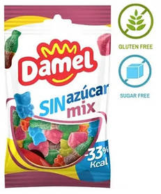 Жувальні цукерки асорті без цукру  Damel Sweet Mix 100 г