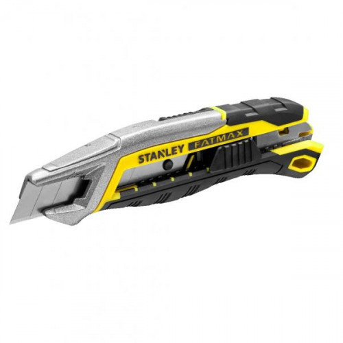 Ніж "FATMAX" з висувним лезом 18 мм з отломывающими сегментами і фіксатором STANLEY FMHT10594-0, фото 1