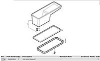 Прокладка поддона Iveco Stralis Eurotech Eurostar Cursor 10 F3A 539.600 504028001 5801464912 Ивеко Стралис