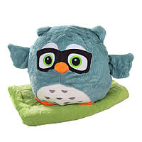 Al М'яка іграшка-плед P1973 сова 30 см + плед 190*95 см (Зелений)