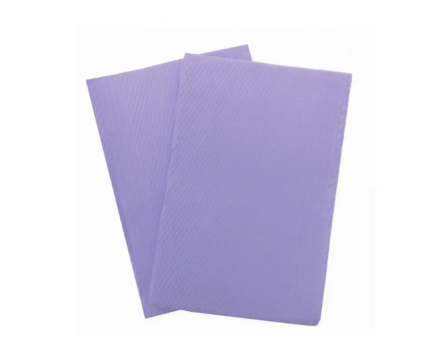 Серветка нагрудник стоматологічна Лілова 50 шт, фото 1