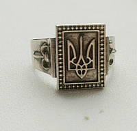Герб Украины Тризуб Кольцо перстень печатка серебро