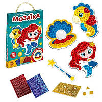 Al Дитячий набір для творчості «Блискуча мозаїка. Русалонька» VT4511-06, 243 м'які наклейки