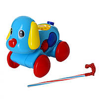 Al Дитяча каталка на палиці Собака 370 з телефоном і музикою (Синій 370(Blue))