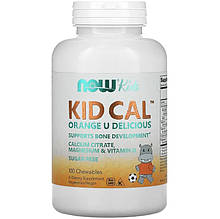 Мультивітаміни для дітей NOW Foods "Kid Cal" смак апельсин із кислинкою (100 жувальних таблеток)