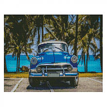 Al Алмазна мозаїка "Синій автомобіль" Strateg FA40824 40х50 см