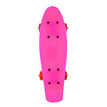 Al Дитячий скейт, пінні борд JP-HB-10V (RL7T) колеса 4 см PVC, 42*13 см (Рожевий)