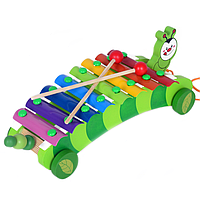 Al Дерев'яна іграшка "Ксилофон" MD 1659 30 см (Гузениця)