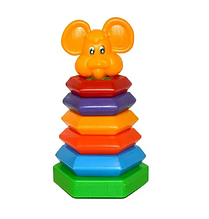 Al Дитяча розвивальна пірамідка-гойдалка "Мишка" 13150M, 7 елементів