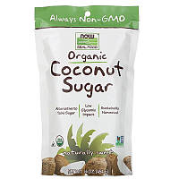 Органический кокосовый сахар NOW Foods, Real Food "Organic Coconut Sugar" (454 г)