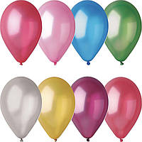 Латексні повітряні кулі Gemar (Італія) (Италия) 12" Металік асорті 10 шт