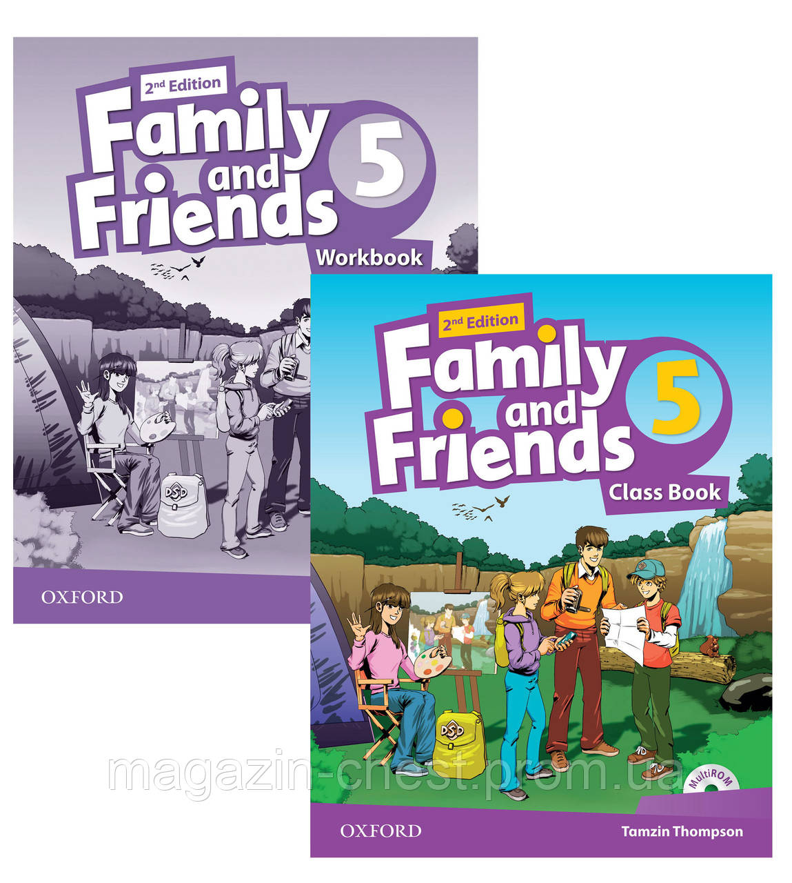 Family and Friends 5 комплект Class Book + Workbook (2nd edition), цена ...
