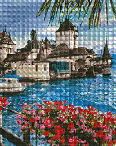 Алмазна мозаїка AMO7034 Чарівна Швейцарія, 40x50см. Ideyka на підрамнику, фото 1