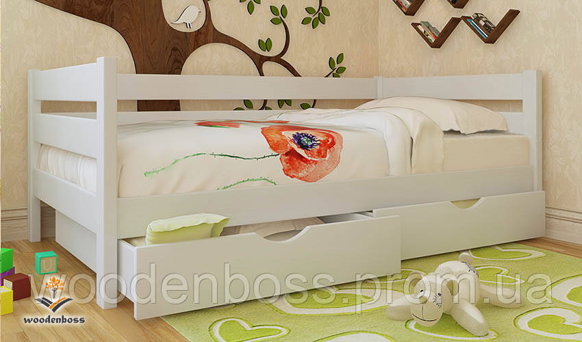 Ліжко дитяче підліткове від "Wooden Boss" Амелі (спальне місце 90 см х 190/200 см)