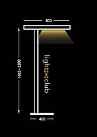 Торшер офисный 20Вт 3000К ІР20 led FloorLine whitecomfort белый LC-TR-3K-20-CMF-Wh