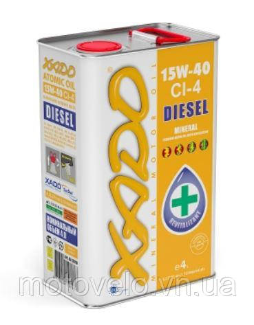 Мінеральна олива 15W-40 CI-4 Diesel XADO Atomic Oil 4л