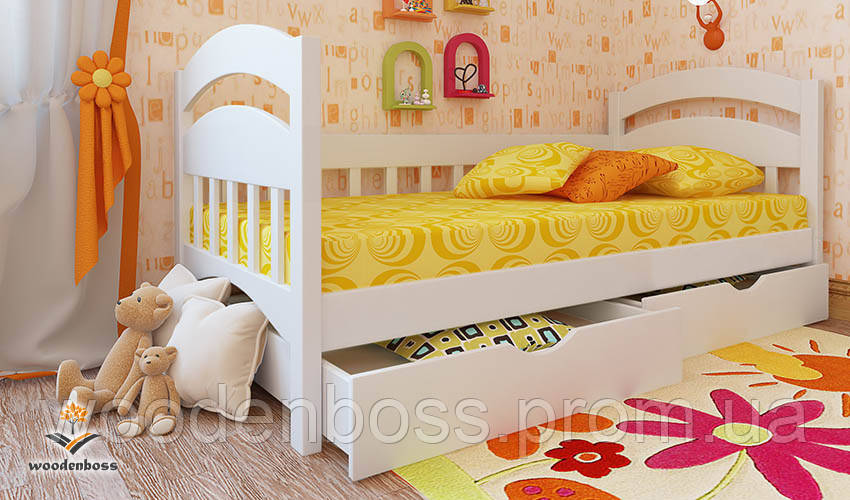 Ліжко дитяче підліткове від "Wooden Boss" Селеста (спальне місце з 90 х 190/200 см)