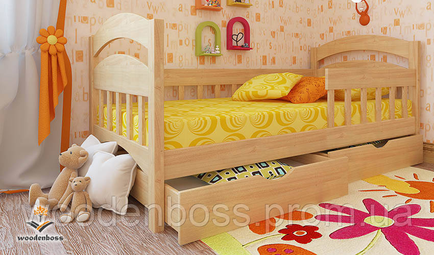Ліжко дитяче підліткове від "Wooden Boss" Селеста Екстра (спальне місце: 80 см х 190/200 см)