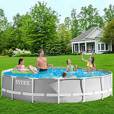 Каркасний басейн Intex 26724-1, 457-107см (драбина, тент, підстилка), фото 3