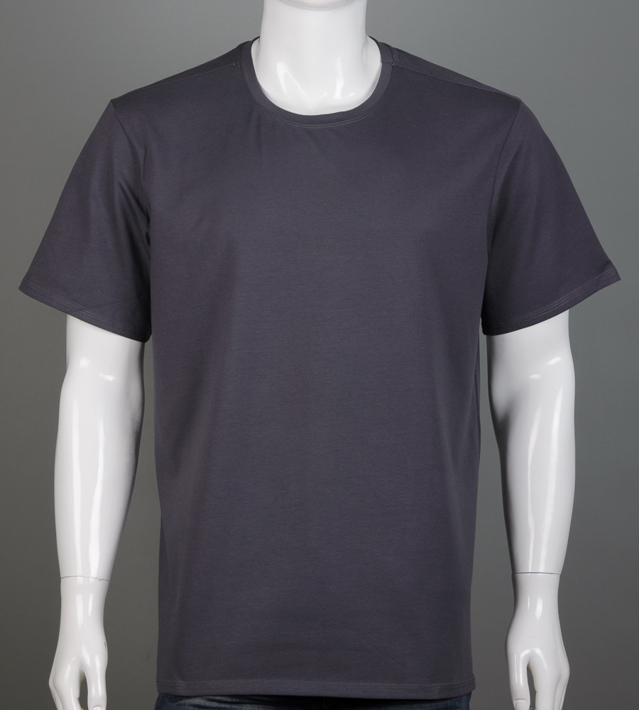 Футболка батал Однотонна Графіт 2300б, 4XL (1шт), фото 1