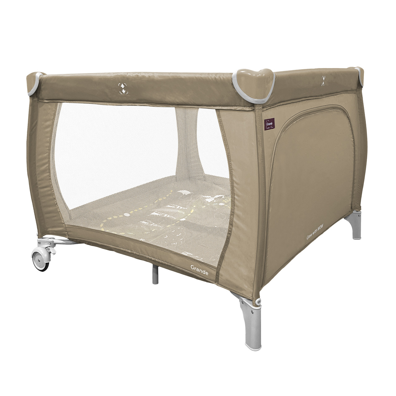 Манеж Grande, «Carrello» (CRL-9204/1), колір Sand Beige (пісочно-бежевий)