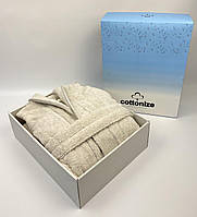 Халат Cottonize cod703 Кремовый S в коробке