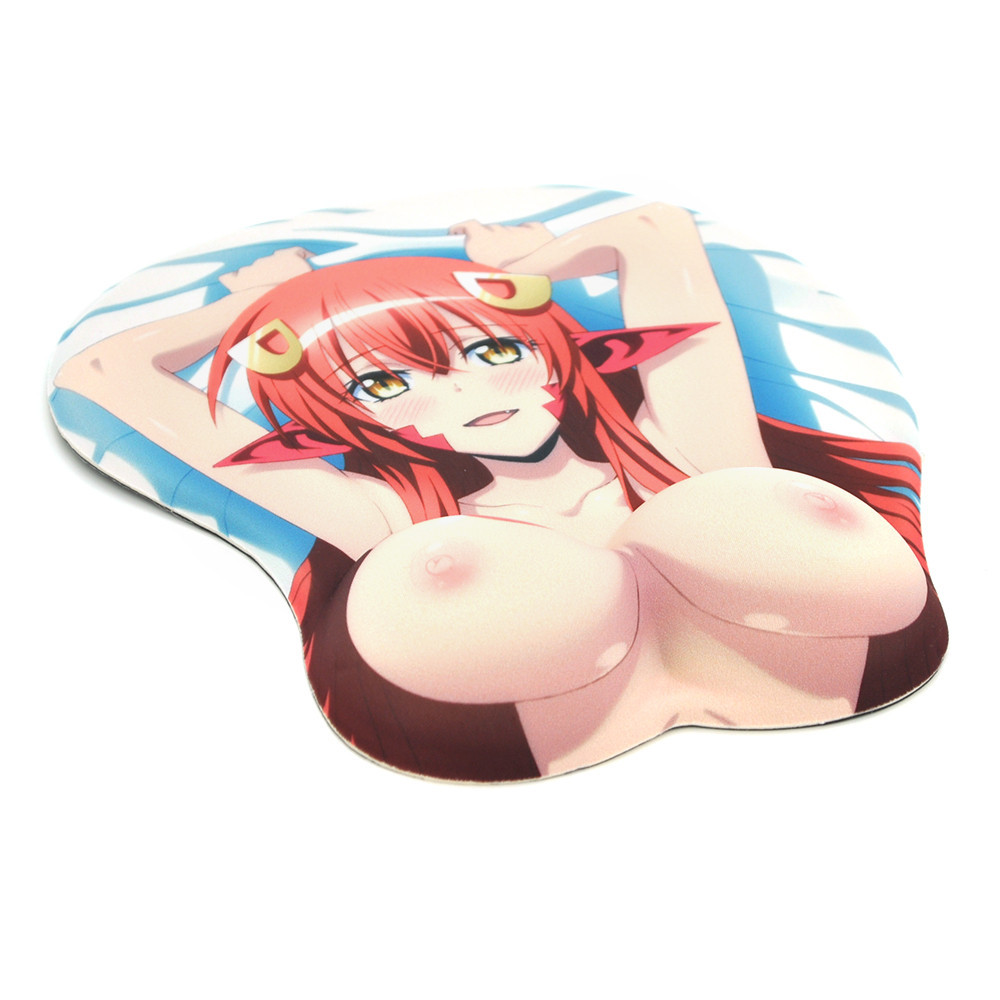 3d-килимок для миші аніме із силіконовою подушкою (груд'ю) для зап'ястя 25619, фото 1