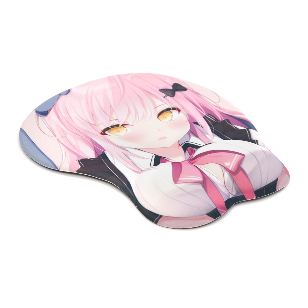3d коврик для мыши аниме с силиконовой подушкой (грудью) для запястья ...