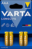 Батарейки VARTA Longlife AAA/LR 03 (4шт) (4103 101414)