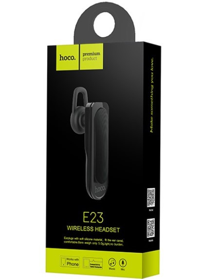 Гарнітура Bluetooth HOCO E23 Black
