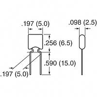 Конденсатор B37987F5105K000 керамический 1 мкФ 10% 50 В X7R