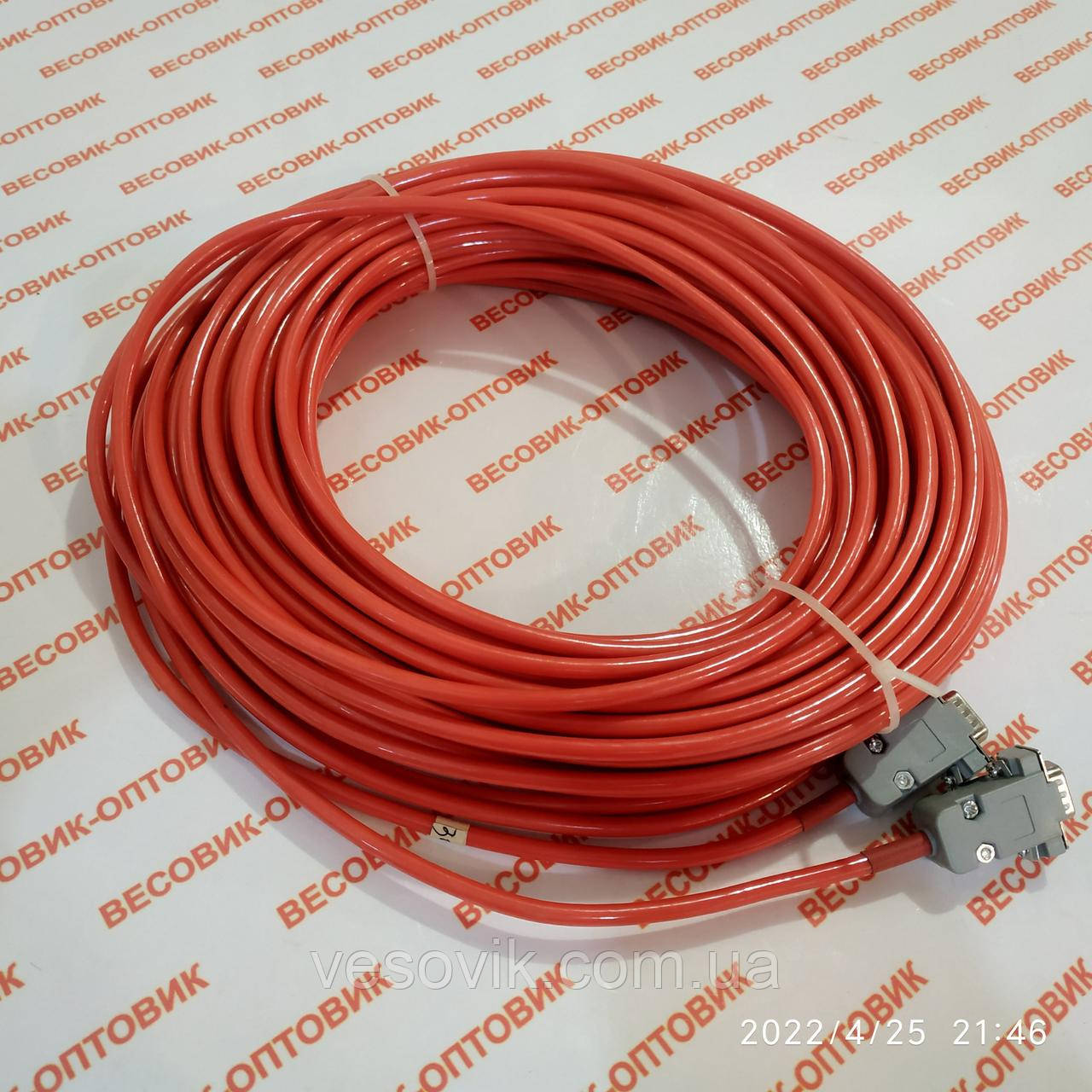 Тензометричний кабель KELI 50м для ваг, жаро - морозо - стійкий, не придатний в їжу гризунів
