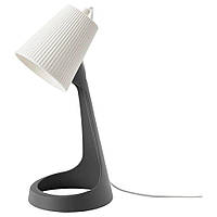 Лампа настольная рабочая серая, белая Ikea 703.584.87 СВАЛЛЕТ