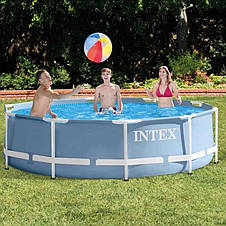 Басейн каркасний Intex 26700-4, 305х76 см, (Фільтр-насос 2006 л/год, тент, підстилка), фото 2