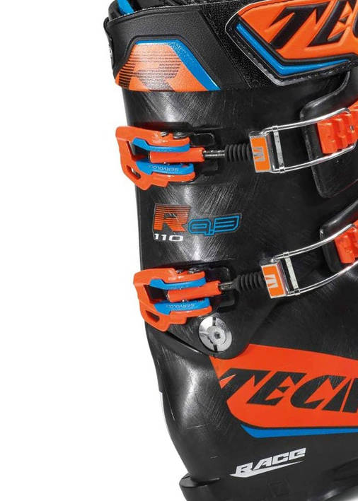 Черевики гірськолижні Tecnica R9.3 110 Race Botas 42 (27 cм) Чорний з помаранчевим, фото 4