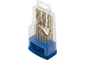 Набір свердел по металу Р6М5 титан. 13шт, 1,5-6,5 мм