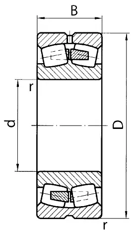 Підшипник 22310 E (53610H) SKF розміри 50*110*40, фото 2