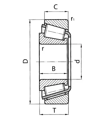Підшипник 707919 1 ГПЗ розміри 95*130*30.5, фото 2