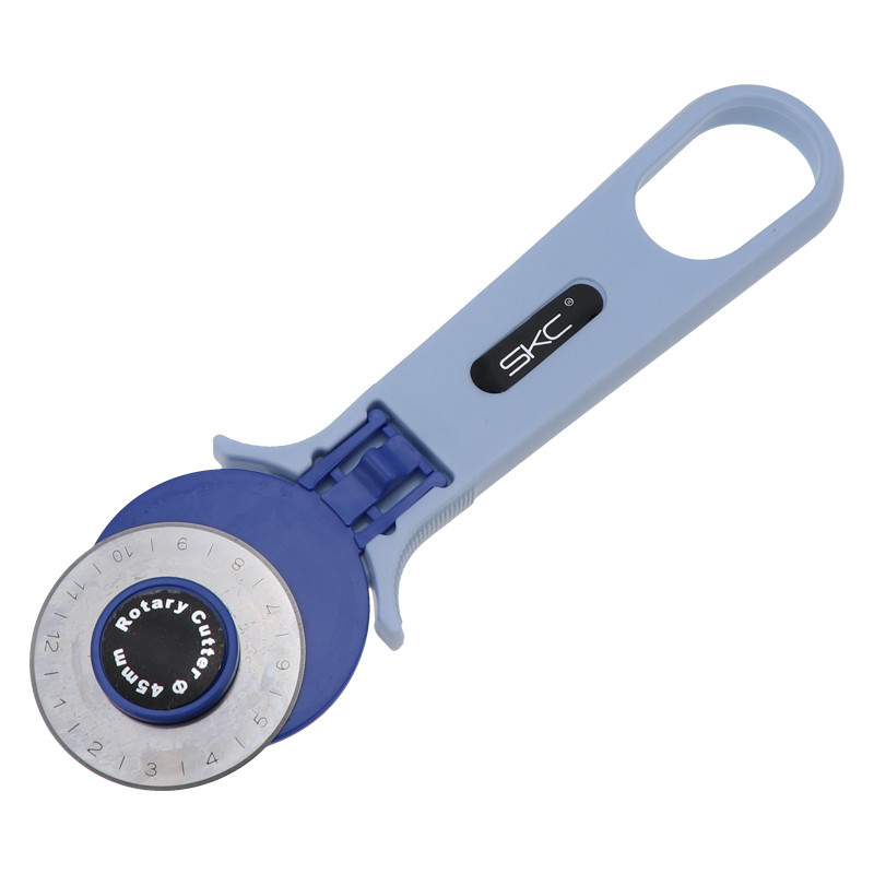 Дисковый нож для пэчворка SKC RC-5, 45мм, блакитний (6796)