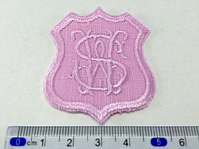 Нашивка west side 45х50 мм колір бузковий