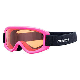 Маска гірськолижна дитяча Martes Slope JR S2 Orange Mirror Рожевий