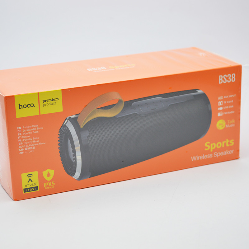 Портативна колонка (Bluetooth) HOCO BS38 Cool freedom sports Black