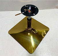 Стілець Torino 4 GD-Base запорошена троянда 1030 велюр, на золотій квадратній опорі з регулюванням висоти сидіння, фото 4