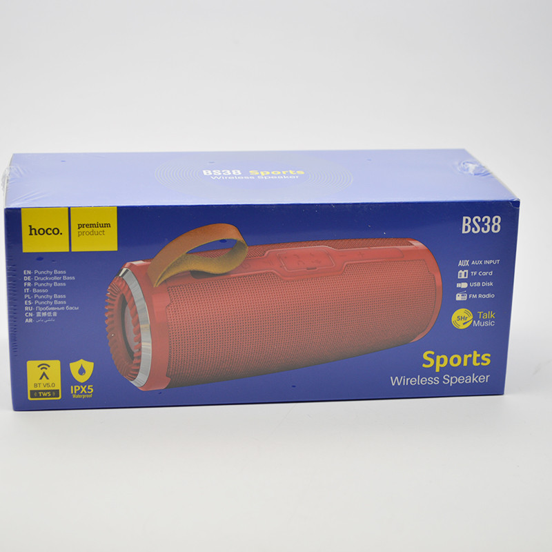 Портативна колонка (Bluetooth) HOCO BS38 Cool freedom sports Red