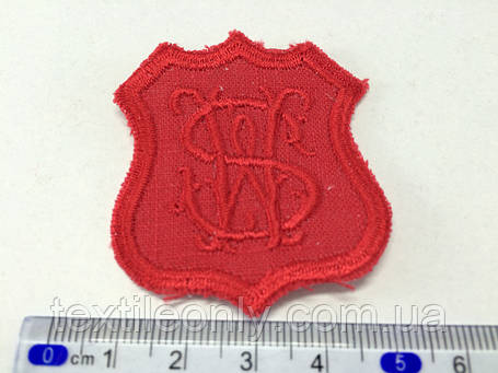 Нашивка west side 45х50 мм колір червоний, фото 1