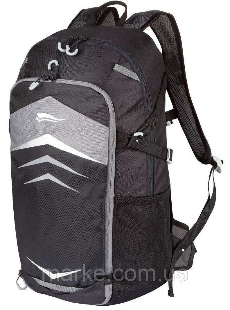 Рюкзак з дихаючим спинкою і дощовиком Crivit 16L IAN3780 чорний