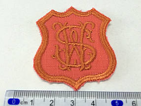 Нашивка west side 45х50 мм колір жовтогарячий